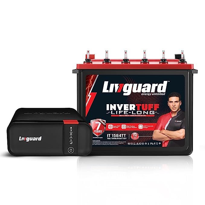 Livguard | 800VA/12V Pure Sine Wave Inverter | 150Ah Tall Tubular Battery | Inverter & Battery Combo