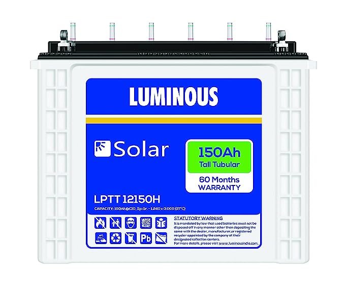 Luminous LPTT12150H 150Ah Tall Tubular Solar Battery